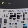 KELIK K72104 HE-219 UHU interior 3D decals for Dragon kit 1/72